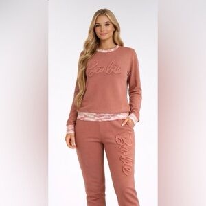 BNWT BARBIE Limited Edition $220 Dusty Rose Lounge Set